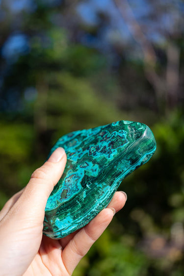 Malachite and Chrysocolla Freeform